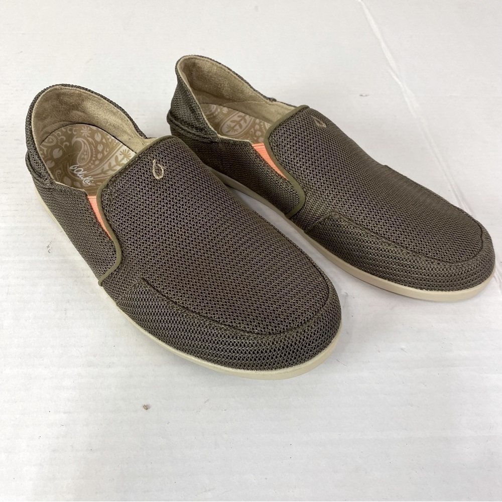 Olukai Wailalua Mustang/Melon Mesh Slip On Shoes Size 9
